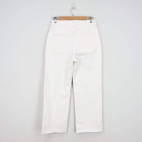 J.Crew '96 Curvy Slim Wide Jean White Denim Size 27 NWT - Picture 8 of 10